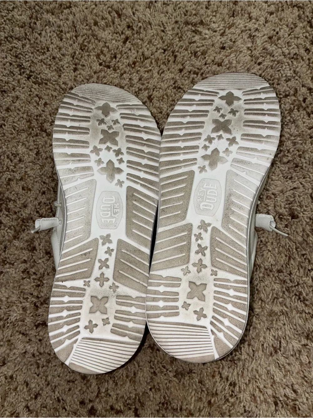 Hey Dude White Slip-On Loafers for Men